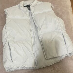 Banana Republic Cream Puffer Vest